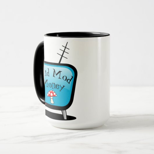 Mug Télévision atomique rétro (Devant gauche)