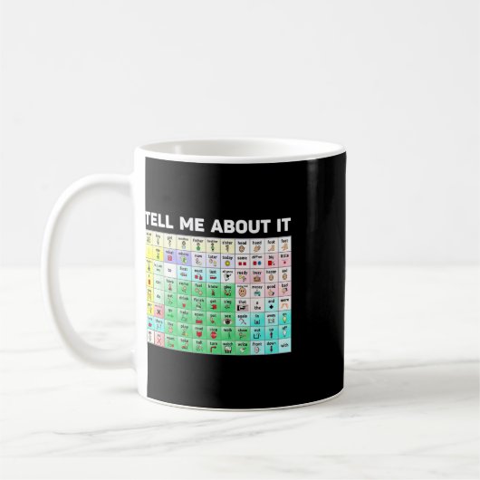 Mug Tell Me About It Speech Language Pathology Aac Spe (Gauche)