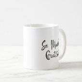 Mug Tellement de Gratitude Script moderne Typographie  (Devant droit)
