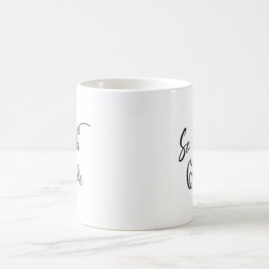 Mug Tellement de Gratitude Script moderne Typographie  (Centre)
