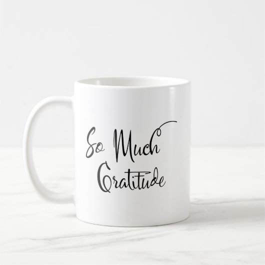 Mug Tellement de Gratitude Script moderne Typographie  (Gauche)