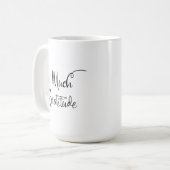 Mug Tellement de gratitude Script moderne Typographie  (Devant gauche)