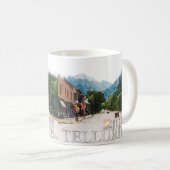 Mug Telluride Colorado Ski Mountains Aquarelle (Devant droit)