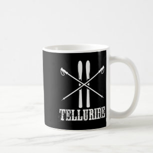 Mug Telluride colorado ski skieur ski bâtons vers le b