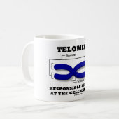 Mug Télomères responsables du vieillissement au niveau (Devant gauche)