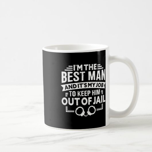 Mug Témoignage de mariage garçons d'honneur drôle de m (Droite)