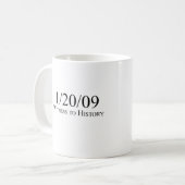 Mug Témoin de l'histoire : 1/20/09 (Devant gauche)