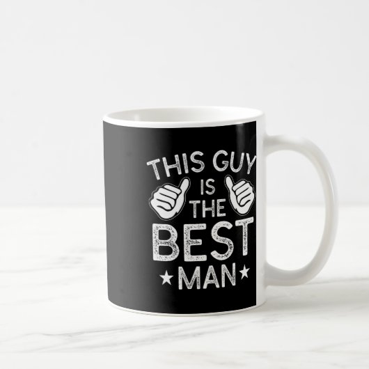 Mug Témoin de mariage garçons d'honneur drôle de marié (Droite)