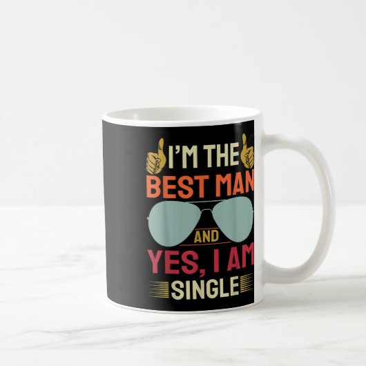 Mug Témoin de mariage Garçons d'honneur Funny Mariée E (Droite)