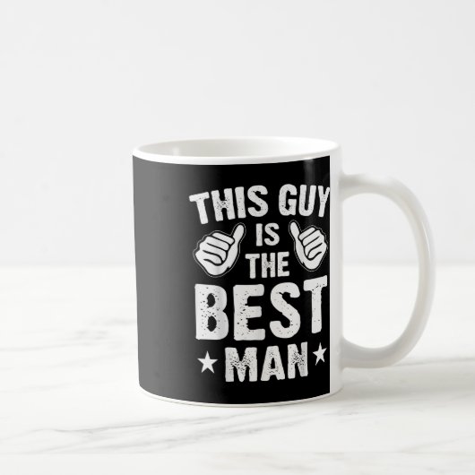 Mug Témoins de mariage des hommes drôles de mariage en (Droite)