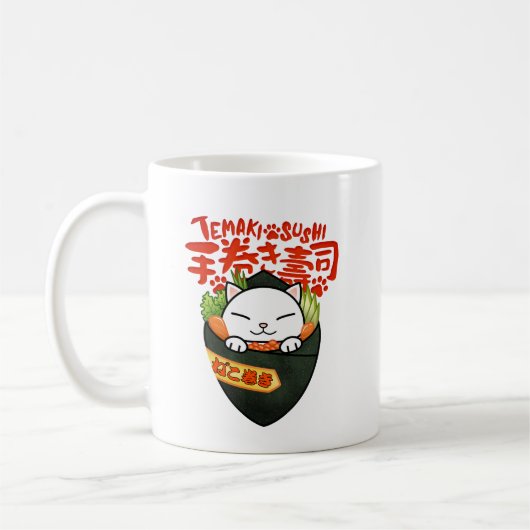 Mug Tempaki Sushi Cat (Gauche)