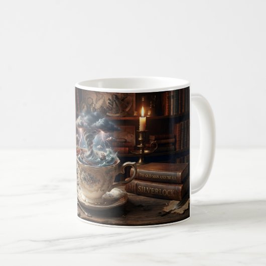 Mug Tempête dans un verre d'eau (Devant droit)