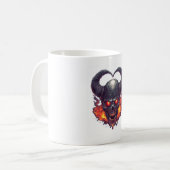 Mug Tempête de feu de crâne de démon (Devant gauche)