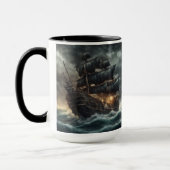 Mug Tempête de la Mer Noire : navire pirate foncé (Gauche)
