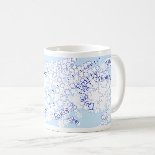 Mug Tempête de neige - Emily (Devant droit)