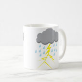 Mug Tempête de tonnerre et éclairs (Devant droit)