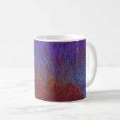 Mug "Tempête neurale" Abstraite" Bleu rouge (Devant droit)