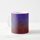 Mug "Tempête neurale" Abstraite" Bleu rouge (Devant gauche)