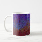 Mug "Tempête neurale" Abstraite" Bleu rouge (Gauche)