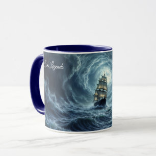 Mug Tempête océanique voyage galion navire