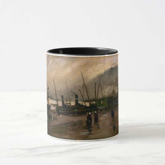 Mug Tempête portuaire des pêcheurs d'Amsterdam par Vin (Centre)