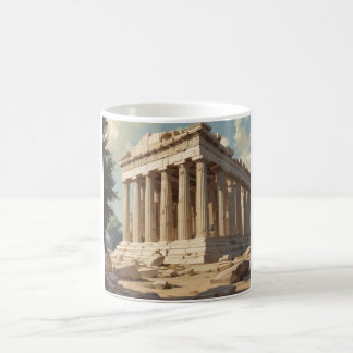 Mug Temple du Parthénon de la Grèce Vintage voyage Ath