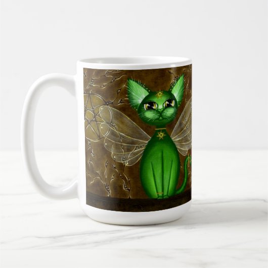 Mug Temple féerique, manchon féerique de café de Kitty (Gauche)