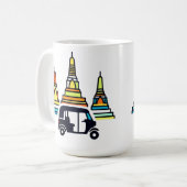 Mug Temples thaïlandais et tuk tuks (Devant gauche)