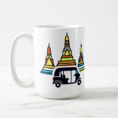 Mug Temples thaïlandais et tuk tuks (Gauche)