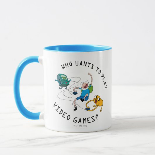 Mug Temps d'aventure | Finn & Jake Jouer avec BMO (Gauche)