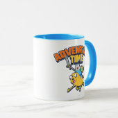 Mug Temps d'aventure | Finn Riding Jake (Devant droit)