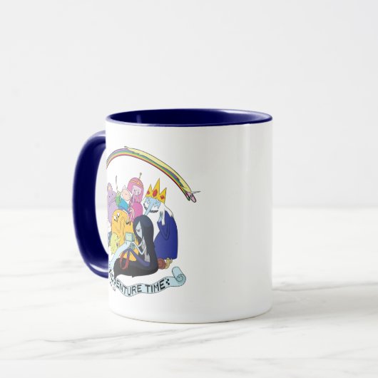 Mug Temps d'aventure | Graphique de groupe BMO (Devant gauche)