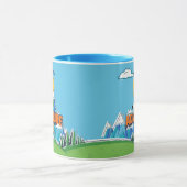 Mug Temps d'aventure | Jake Flottant Avec Finn (Centre)