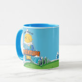 Mug Temps d'aventure | Jake Flottant Avec Finn (Devant gauche)