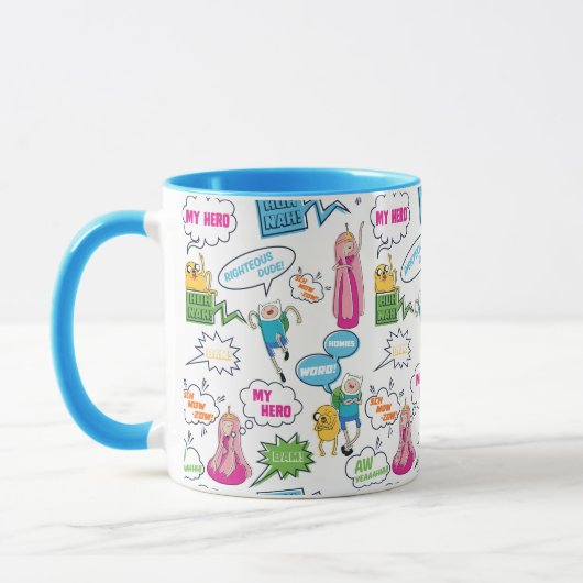 Mug Temps d'aventure | Motif d'appel de caractères (Gauche)