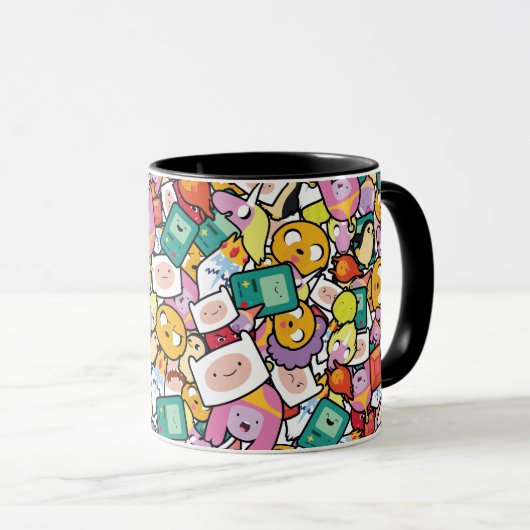 Mug Temps d'aventure | Motif de jeu de caractères (Devant droit)