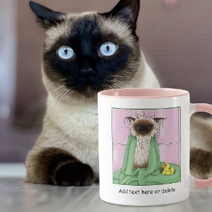 Mug Temps de bain Siamese Chat