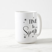 Mug Temps de devis simple pour étinceler les étoiles d (Devant droit)