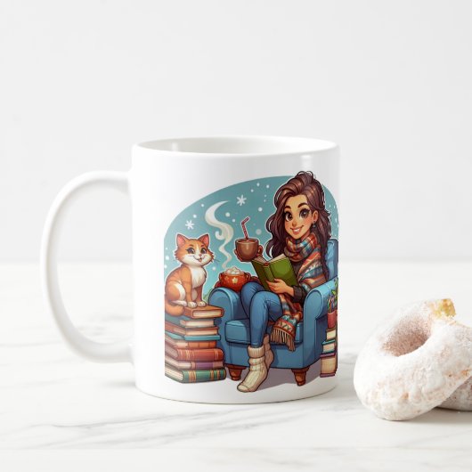 Mug Temps de lecture confortable (Avec donut)