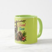Mug Temps de l'île 🌴 Vacances parfaites à la plage (Devant droit)