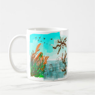 Mug Temps De Plaisir Avec Grand-Mère Vue Extérieure Co