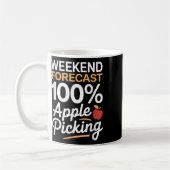 Mug Temps de ramassage de pommes de weekend drôle à 10 (Gauche)