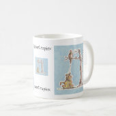 Mug Temps de remboursement - oiseau se laissant tomber (Devant droit)