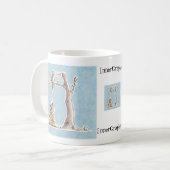 Mug Temps de remboursement - oiseau se laissant tomber (Devant gauche)