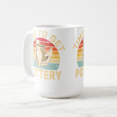 Mug Temps de sculpter la poterie en argile rétro en cé (Devant gauche)