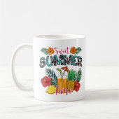Mug Temps d'été doux | Fruits tropicaux et fleurs (Gauche)