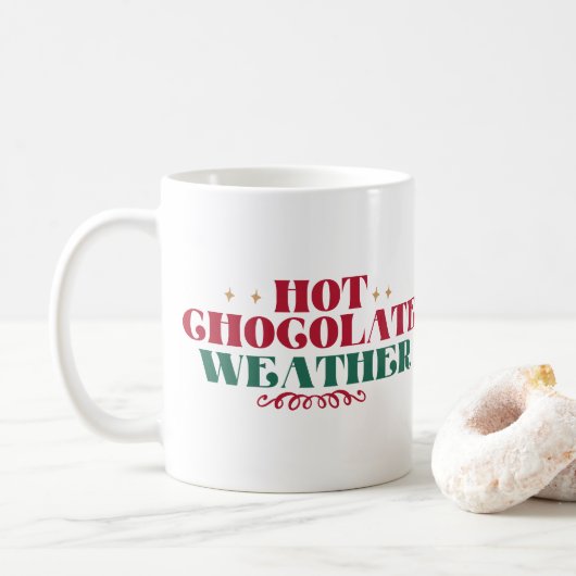 Mug Temps du Chocolat Chaud - Noël (Avec donut)