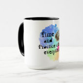 Mug Temps et pratique, motivation (Devant gauche)