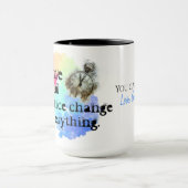 Mug Temps et pratique, nuage arc-en-ciel Encouragement (Centre)