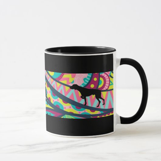 Mug Temps génial de café de Vizsla (Droite)